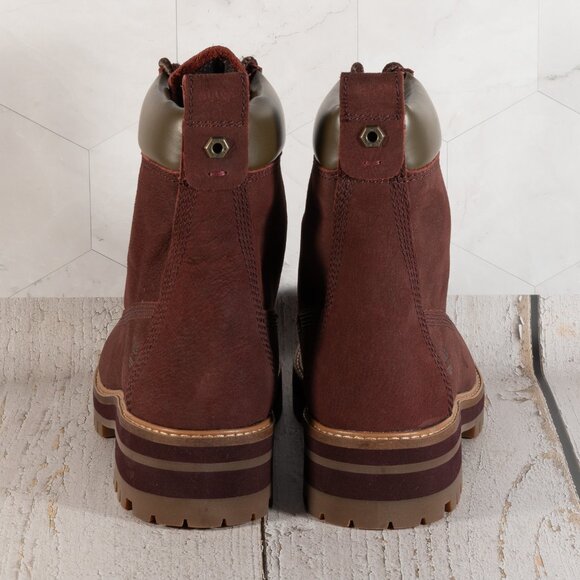 Timberland Courmayeur Valley 6" Boot Color Burgundy Size 11 B (M) - Picture 3 of 16